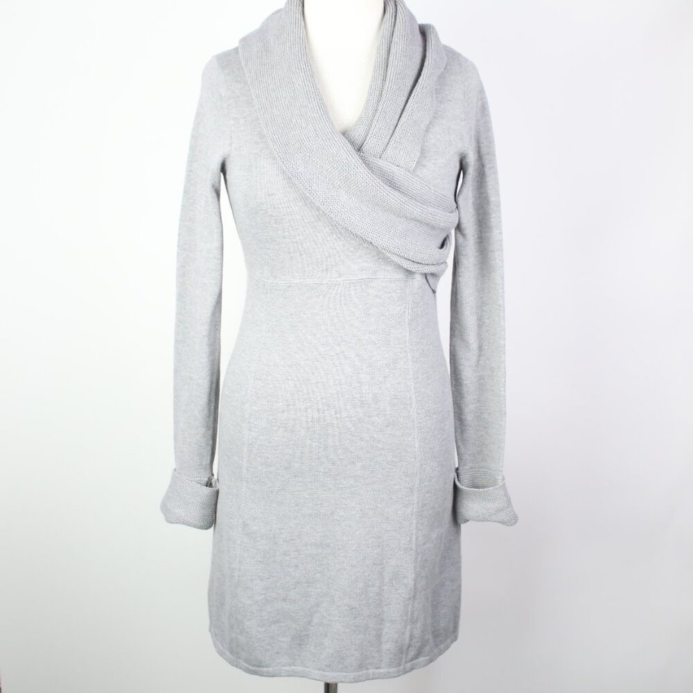 Dakini Womens Small Cowl Neck Stretch Knit Dress